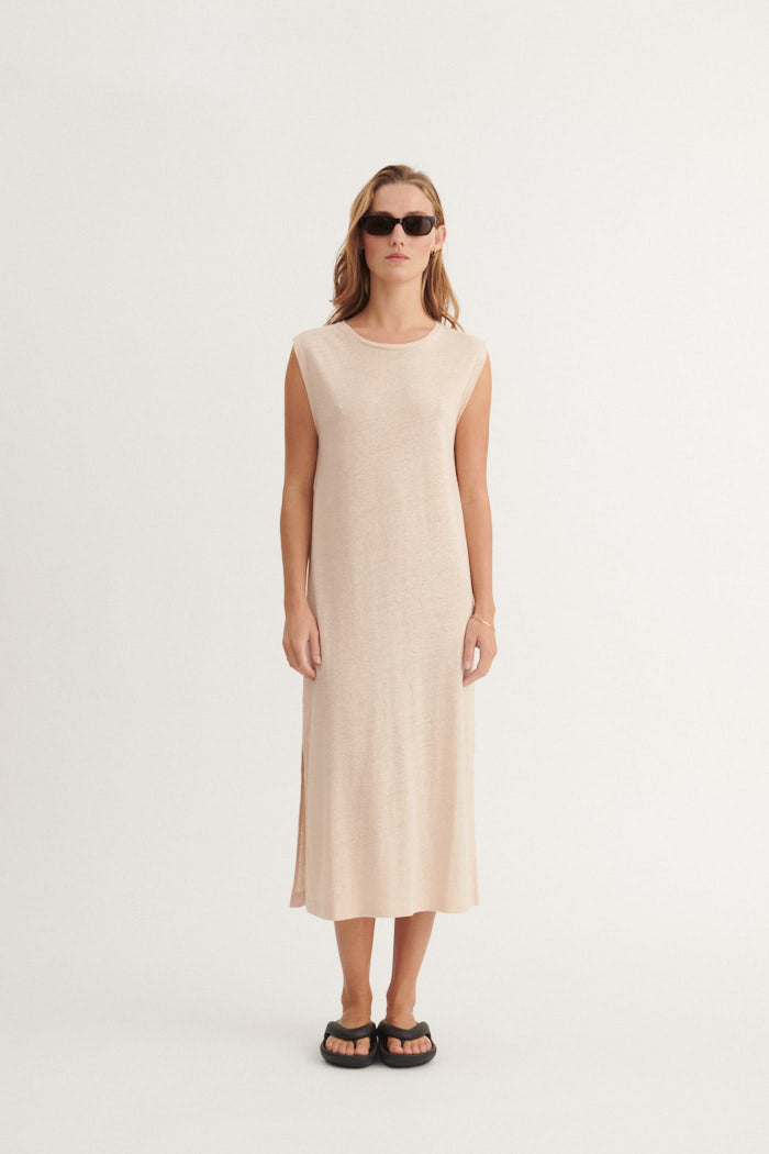 Basic Apparel Ryda Tank Dress Kjoler 777 Smokey Grey